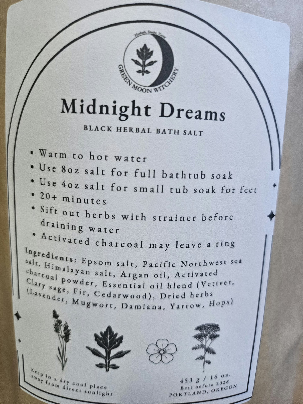 Midnight Dream: Black Herbal Bath Salt image 4