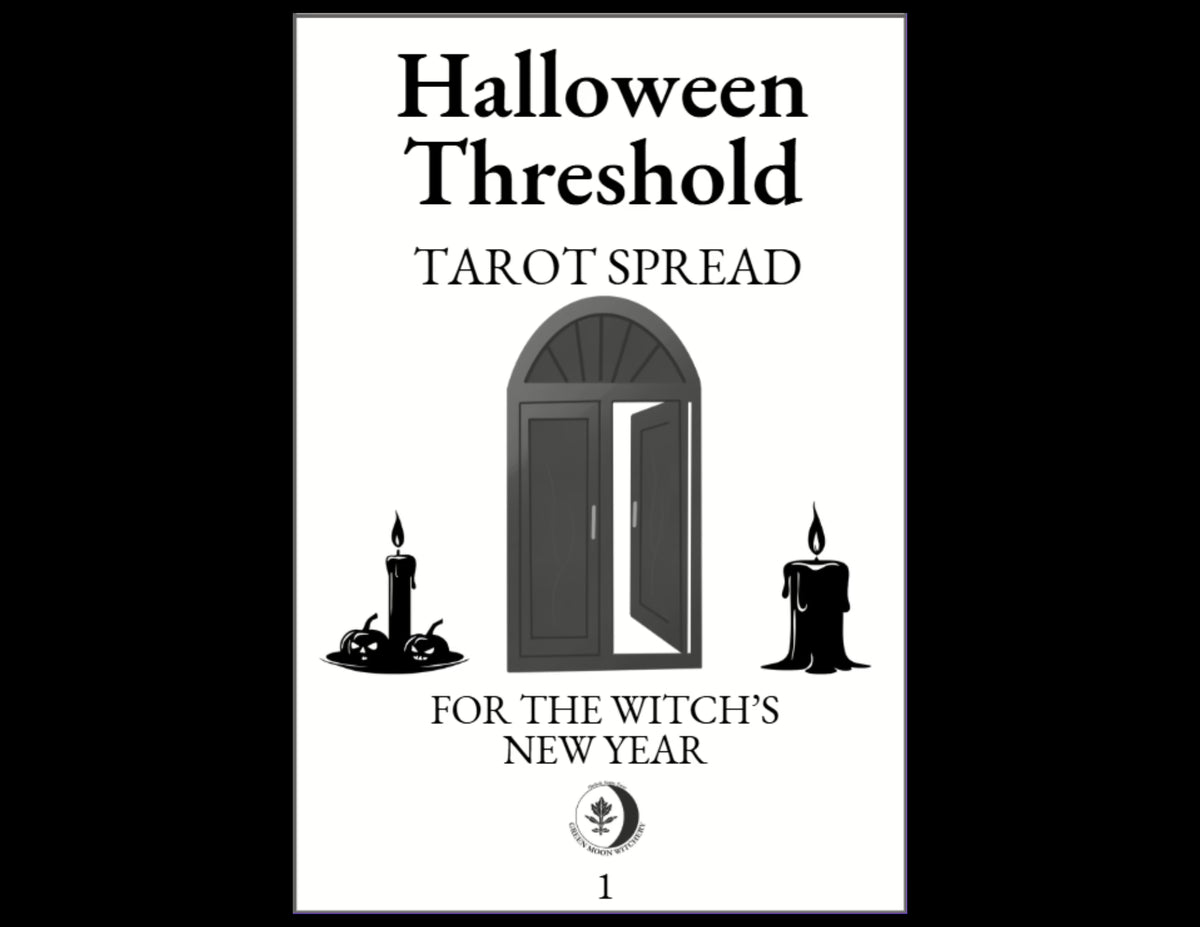 Halloween Threshold Tarot Spread Mini-Zine image 0