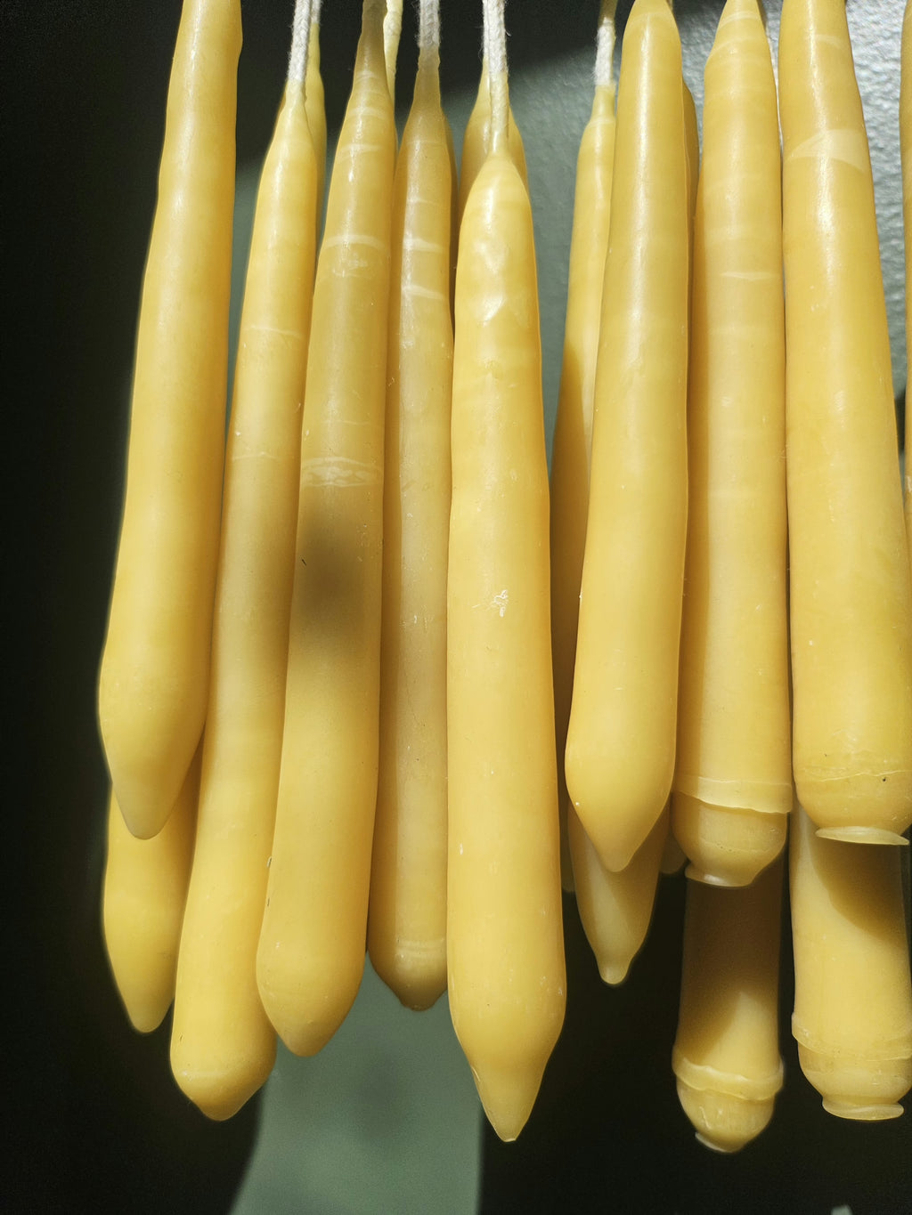 2 Hand Dipped Beeswax Chime Candles image 5