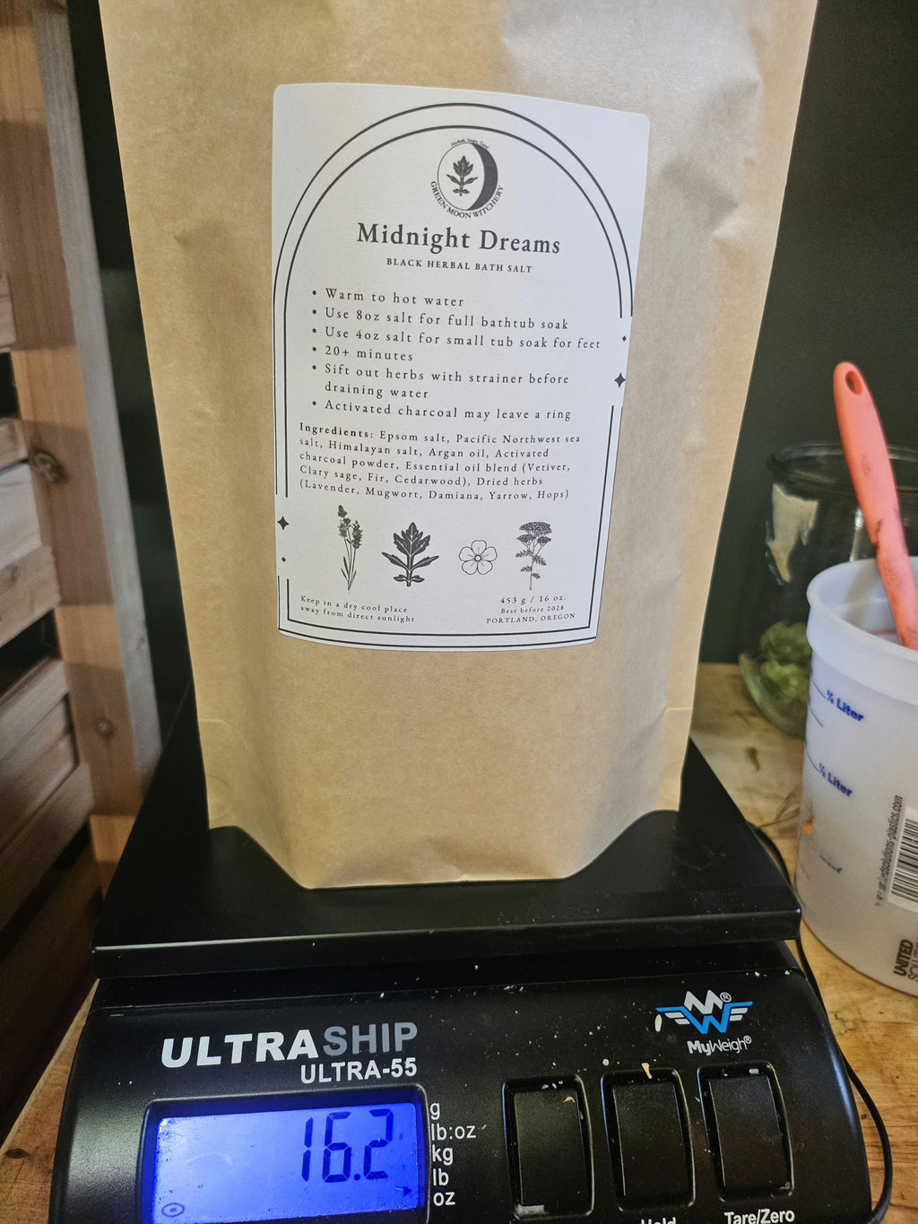 Midnight Dream: Black Herbal Bath Salt image 5